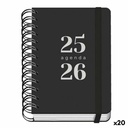 Agenda DOHE GRAMMAR Negro A6 120 x 170 mm 2025-2026 (20 Unidades)