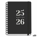 Agenda DOHE GRAMMAR Negro A5 150 x 210 mm (20 Unidades)