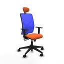 Office Chair with Headrest Motilla Piqueras y Crespo 1D066N1 Orange