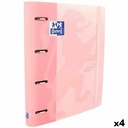 Ring binder Oxford TOUCH Pink A4+ (4 Units)
