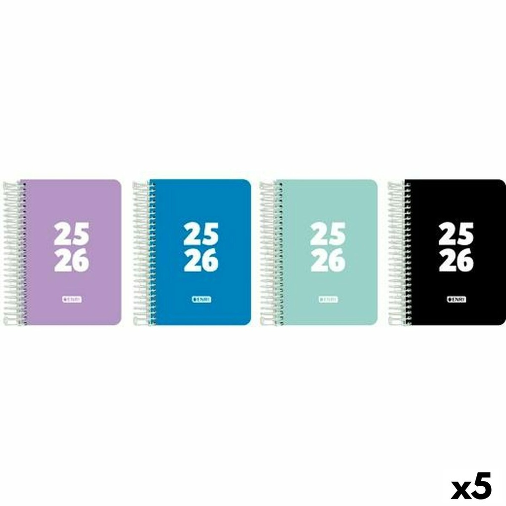 Diary ENRI Teens 1/8 12 x 18 cm 2025-2026 (5 Units)