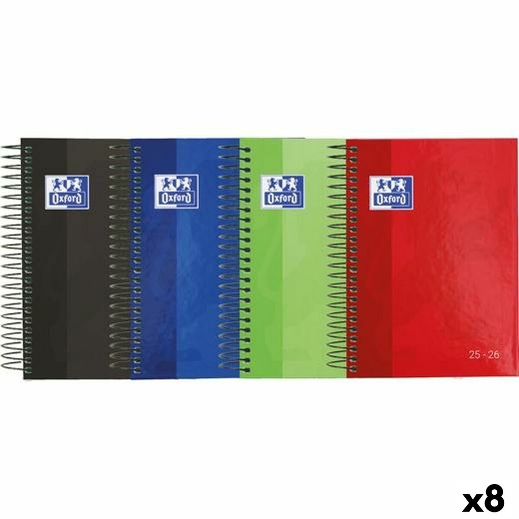 Diary Oxford SCHOOL 1/8 12 x 18 cm 2025-2026 (8 Units)