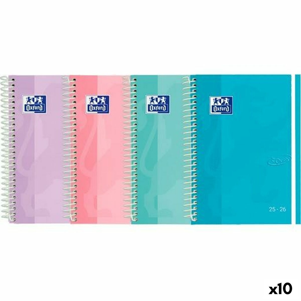 Diary Oxford TOUCH 1/4 15 x 21 cm 2025-2026 (10 Units)