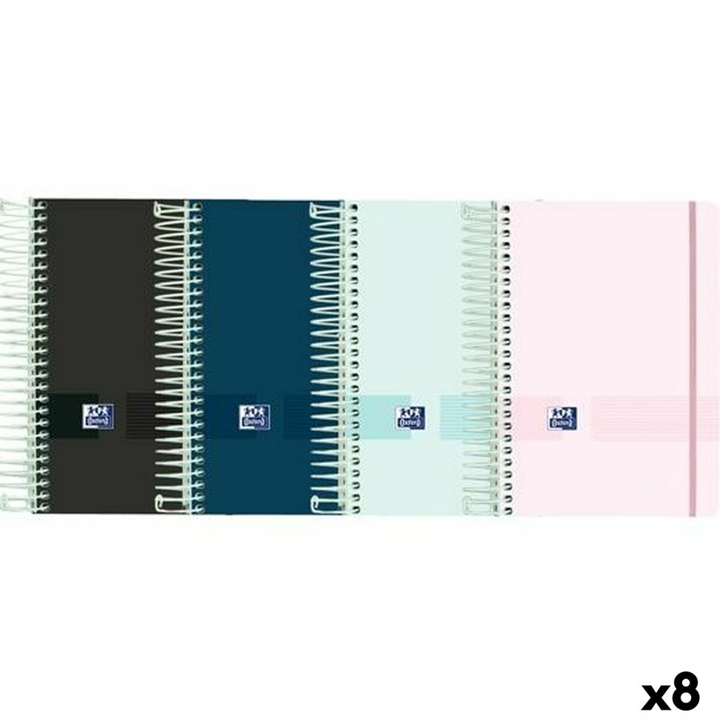 Diary Oxford LIVE&GO 1/8 12 x 18 cm 2025-2026 (8 Units)