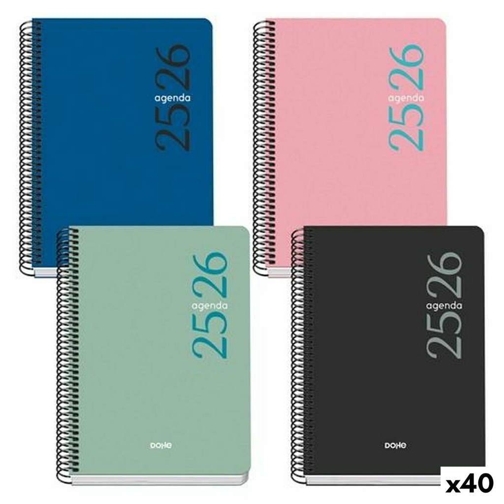 Agenda DOHE ESENCIAL A5 150 x 210 mm 2025-2026 (40 unidades)