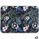 Alfombrilla protectora Bits&Bobs MATCH Multicolor PVC 47 x 33 cm Sobremesa (2 Unidades)