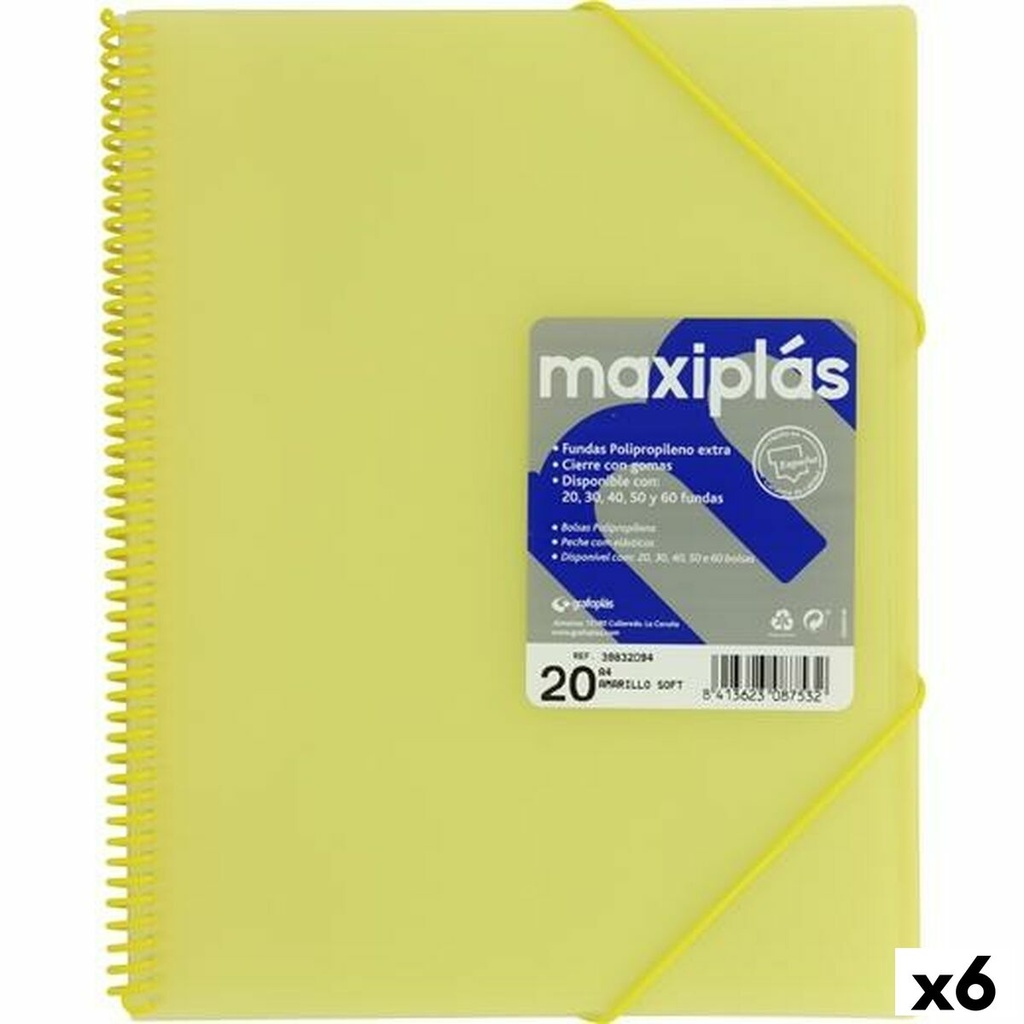 Organiser Folder Grafoplas Yellow A4 (6 Units)