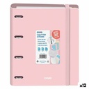Ring binder DOHE Pink A4 (12 Units)