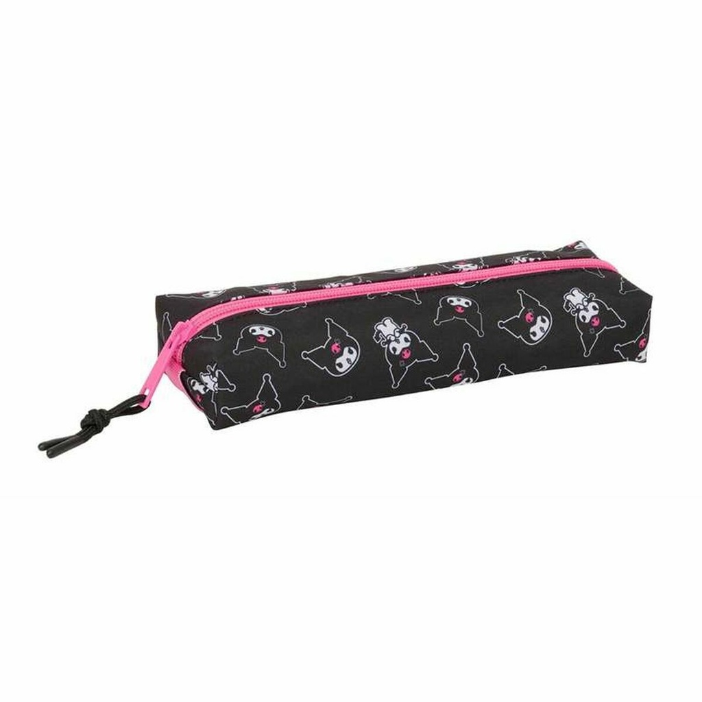 School Case Kuromi Black Fuchsia 22 x 4 x 7 cm
