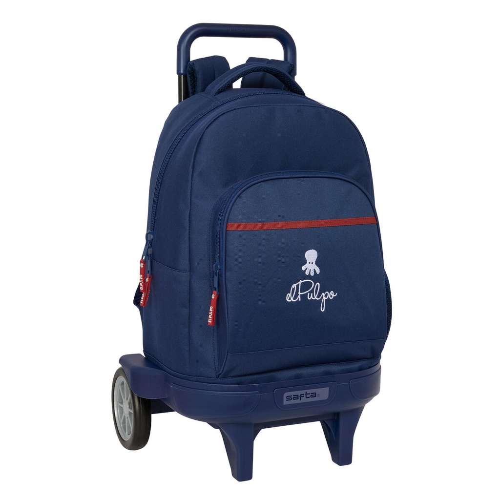 School Rucksack with Wheels El Pulpo Navy Blue 33 x 45 x 22 cm