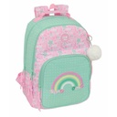 School Bag Glow Lab Amazing Green Pink 32 x 42 x 15 cm
