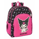 School Bag Kuromi Black Fuchsia 33 x 42 x 14 cm