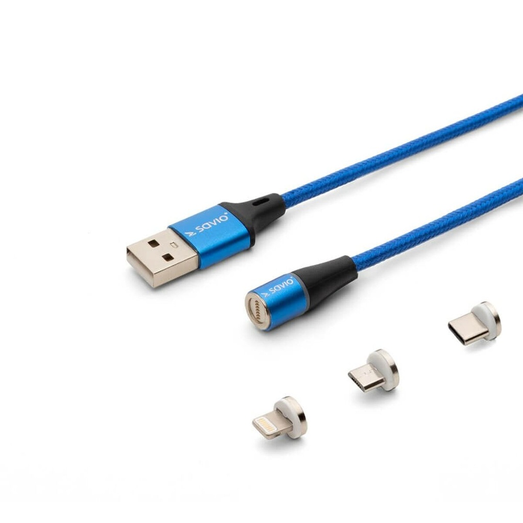 Cable USB Savio CL-157 Azul 2 m