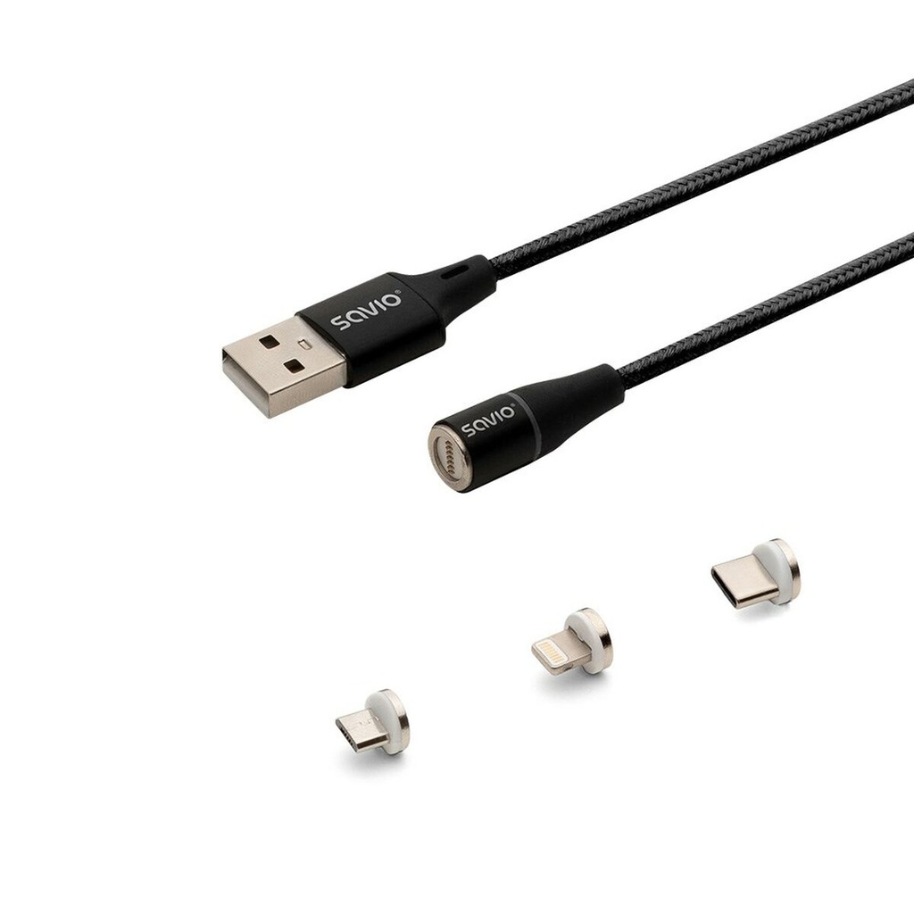Cable USB Savio CL-152 Negro 1 m