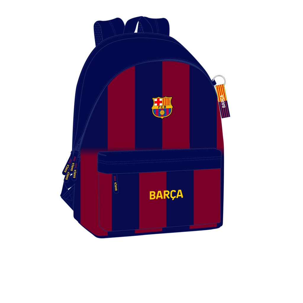 Mochila Escolar F.C. Barcelona Azul Granate 31 x 44 x 18 cm
