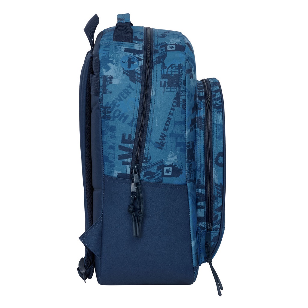 Mochila Escolar Safta New edition Azul marino 32 x 42 x 15 cm