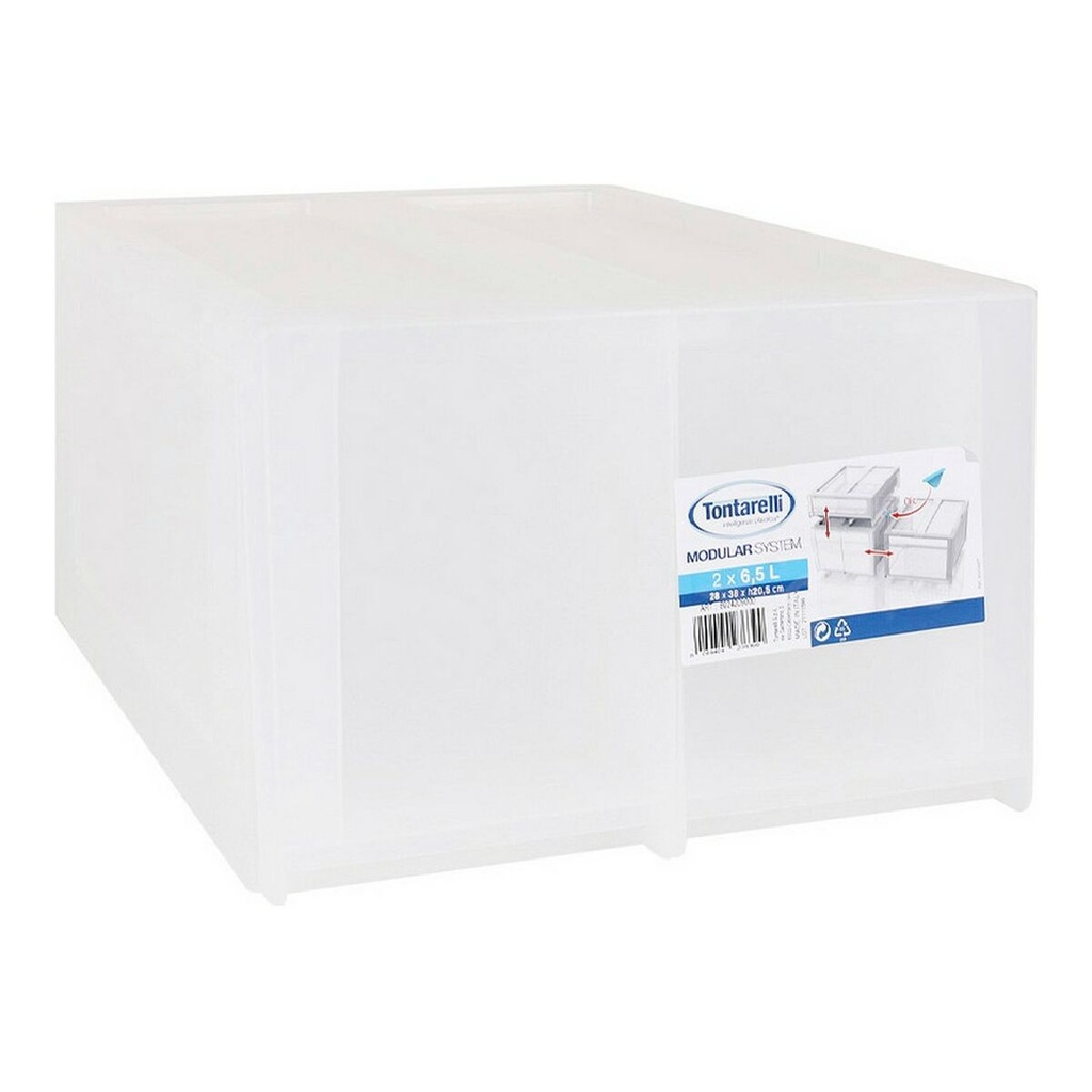 Caja de Almacenaje Tontarelli Modular Blanco 29 x 38 x 20,5 cm