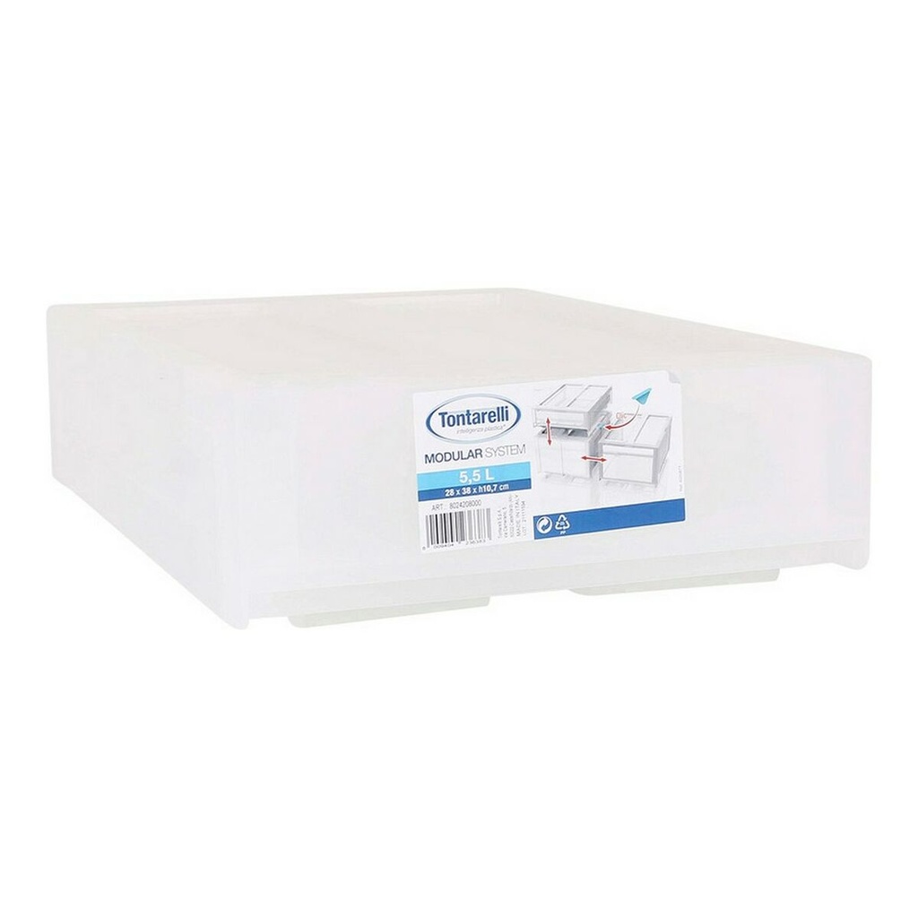 Storage Box Tontarelli Modular White 29 x 38 x 10,7 cm