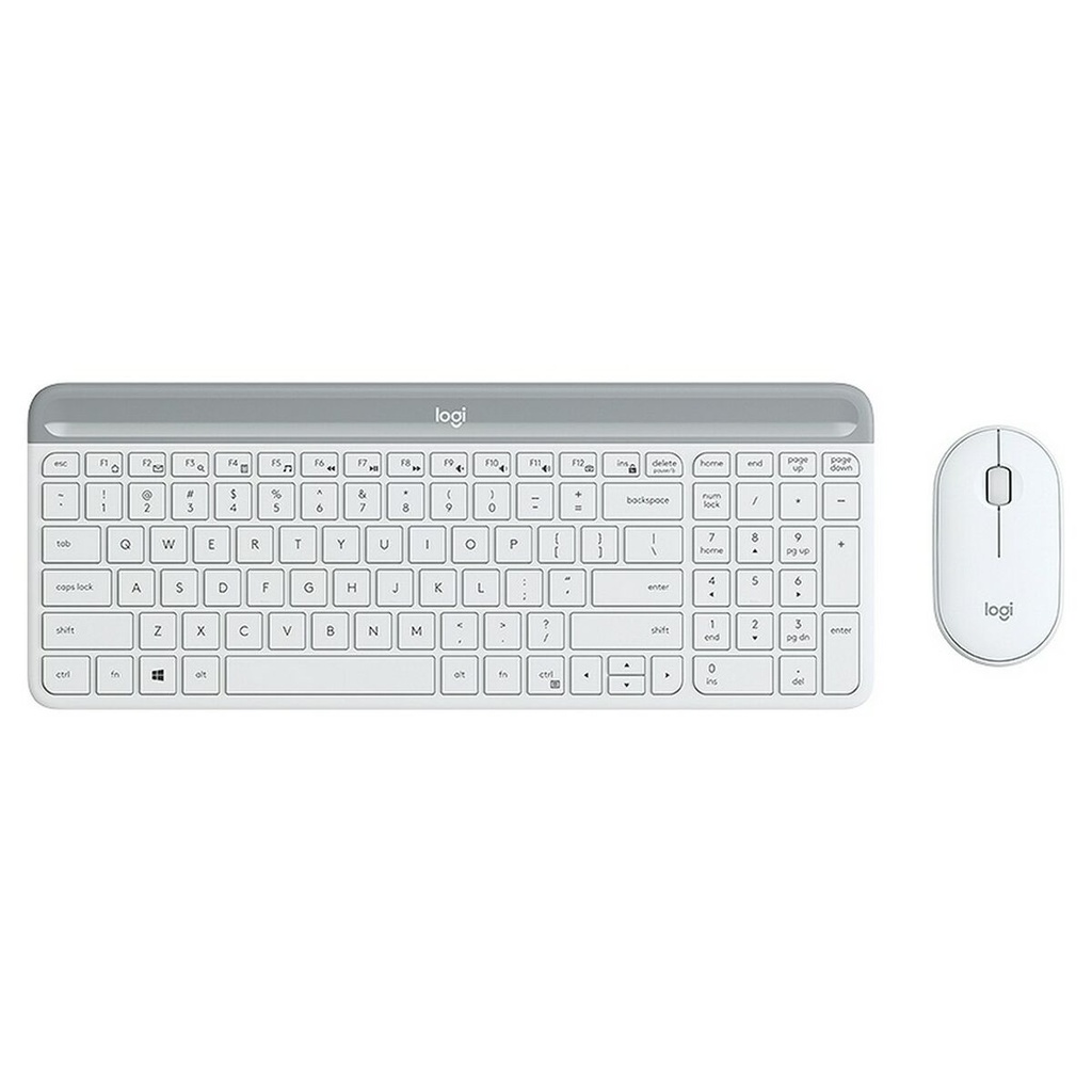 Teclado y Ratón Logitech  MK470 Blanco Francés AZERTY