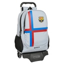 Mochila Escolar con Ruedas F.C. Barcelona Gris (32 x 44 x 16 cm)
