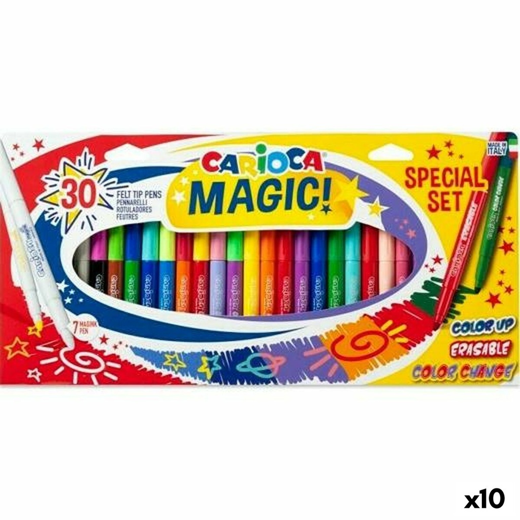 Set de Rotuladores Carioca Magic! Multicolor 30 piezas (10 Unidades)