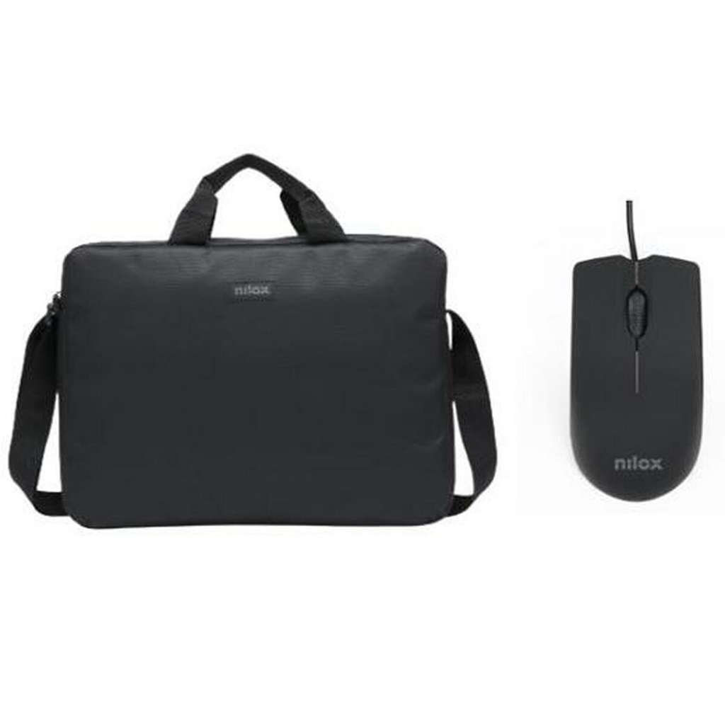 Maletín para Portátil Nilox NXBM001 15,6'' Ratón USB Negro