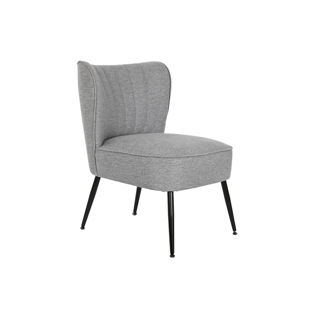 Sillón DKD Home Decor Gris Metal 55 x 64 x 72,5 cm