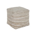 Reposapiés Home ESPRIT Blanco Natural 45 x 45 x 45 cm