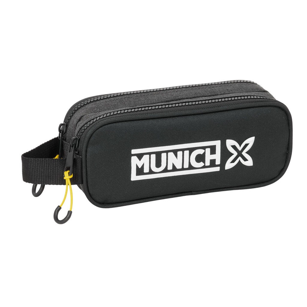 Portatodo Doble Munich Topo Negro 21 x 8 x 6 cm