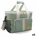 Bolsa Térmica Quid Sugar Verde 33 x 24 x 28 cm (6 Unidades)