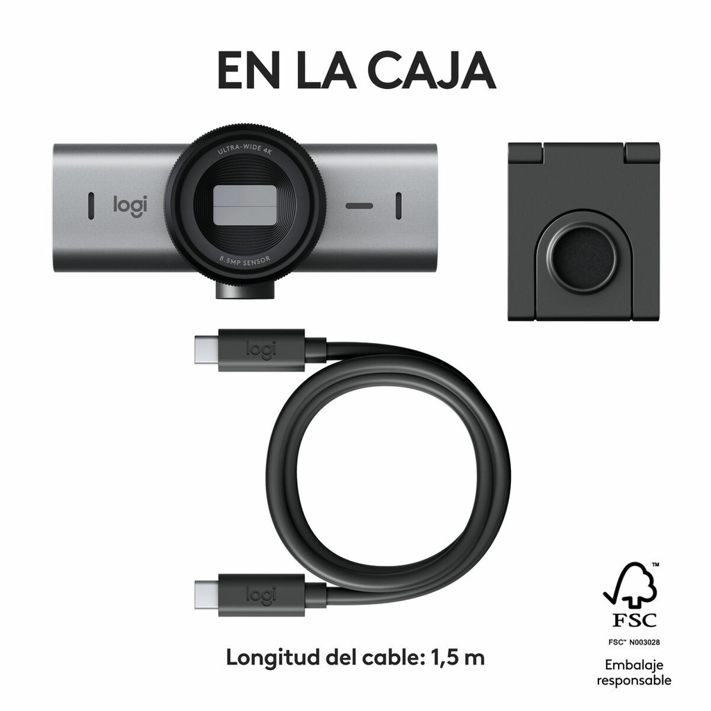 Webcam Logitech 960-001559 4K Ultra HD