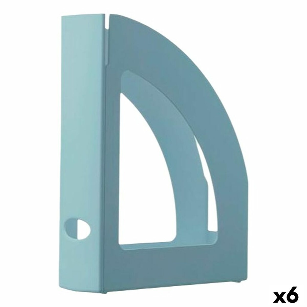 Magazine rack Archivo 2000 Blue A4 Recyclable 25 x 8 x 32 cm (6 Units)