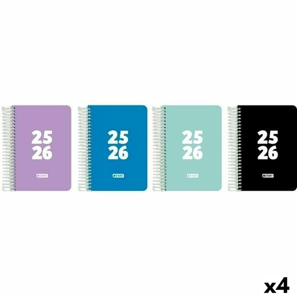 Diary ENRI 1/4 15 x 21 cm 2025-2026 (4 Units)