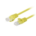 Cable de Red Rígido UTP Categoría 6 Lanberg PCU6-20CC-0025-Y Amarillo 25 cm