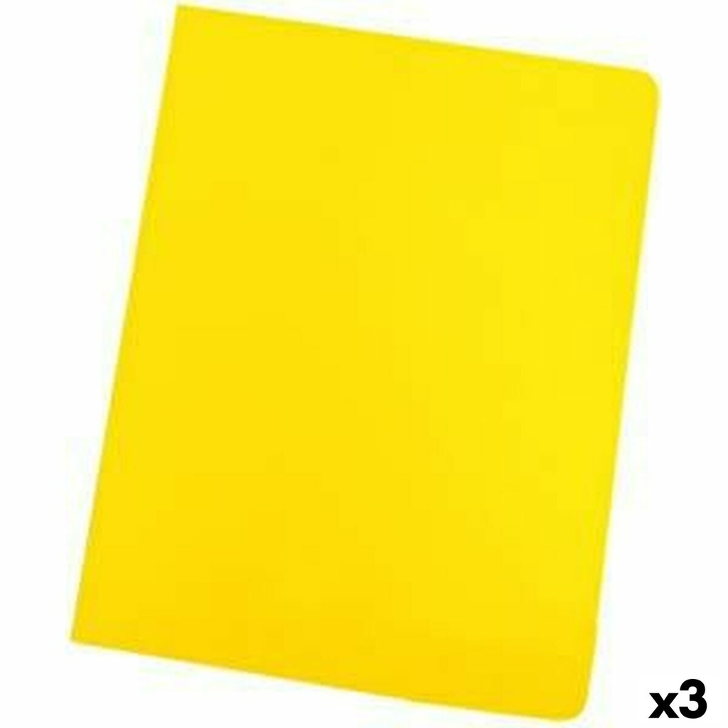 Set of Subfolders Elba Yellow A4 50 Pieces (3 Units)
