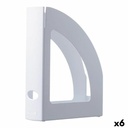 Magazine rack Archivo 2000 Ecogreen White A4 polystyrene 25 x 8 x 32 cm (6 Units)