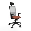 Office Chair with Headrest Piqueras y Crespo 1D066G1 Brown