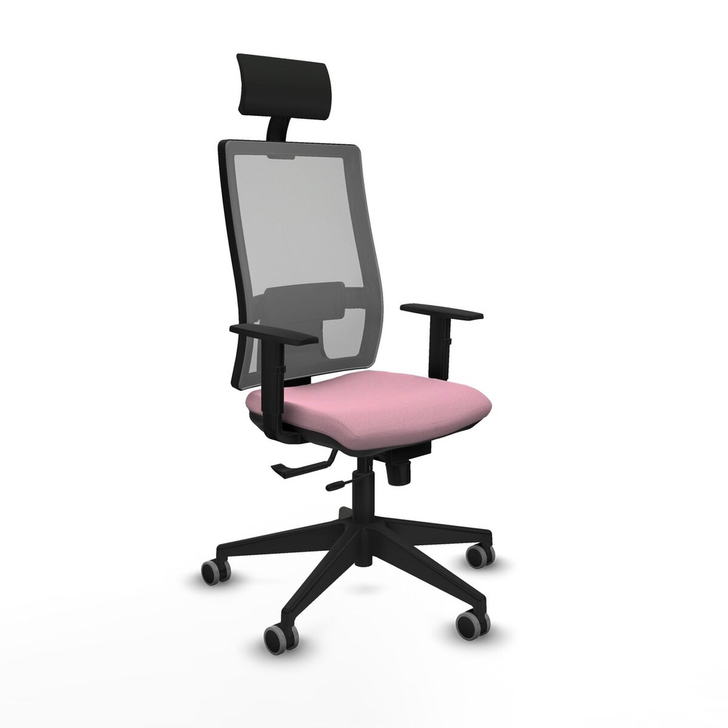 Silla de Oficina con Cabecero Piqueras y Crespo 1D066G1 Rosa