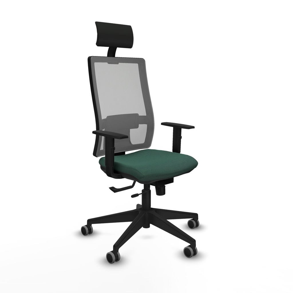 Office Chair with Headrest Piqueras y Crespo 1D066G1 Green