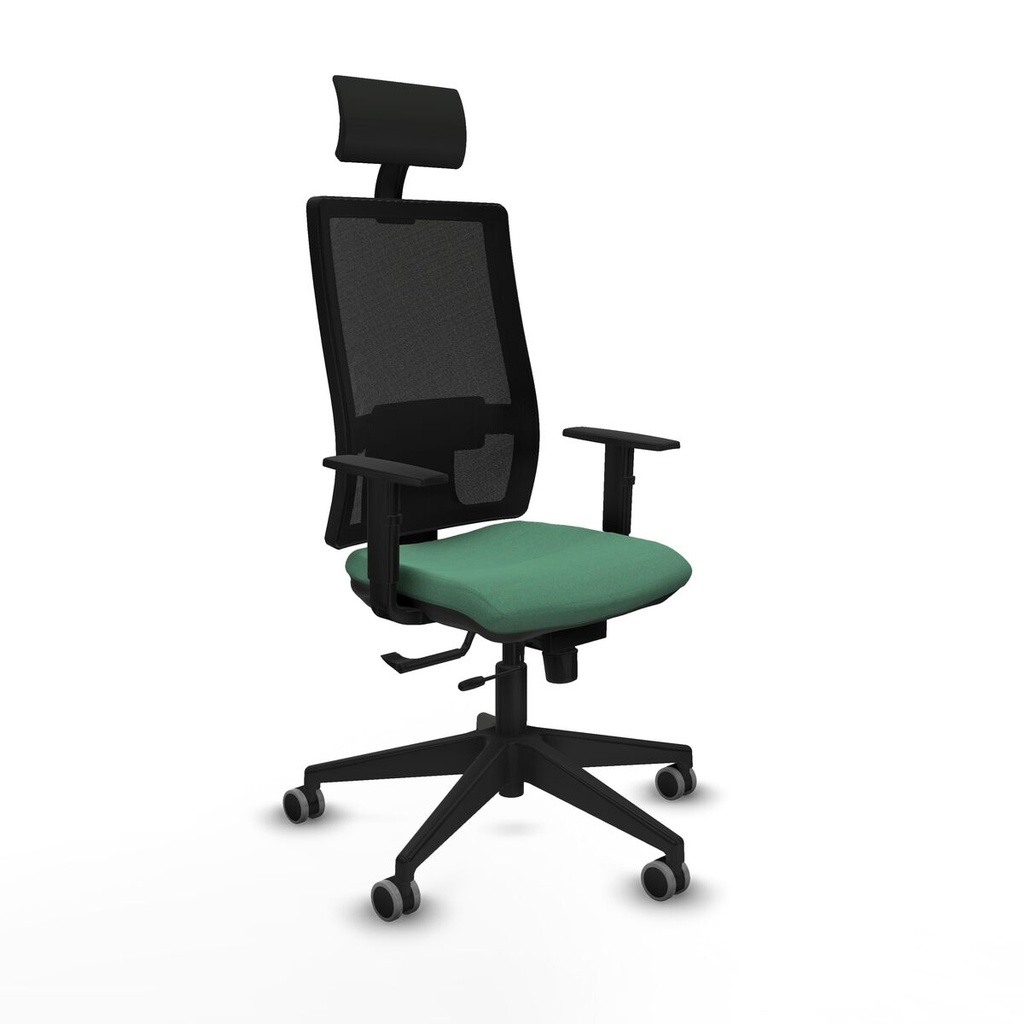 Office Chair with Headrest Piqueras y Crespo 1D066G1 Emerald Green