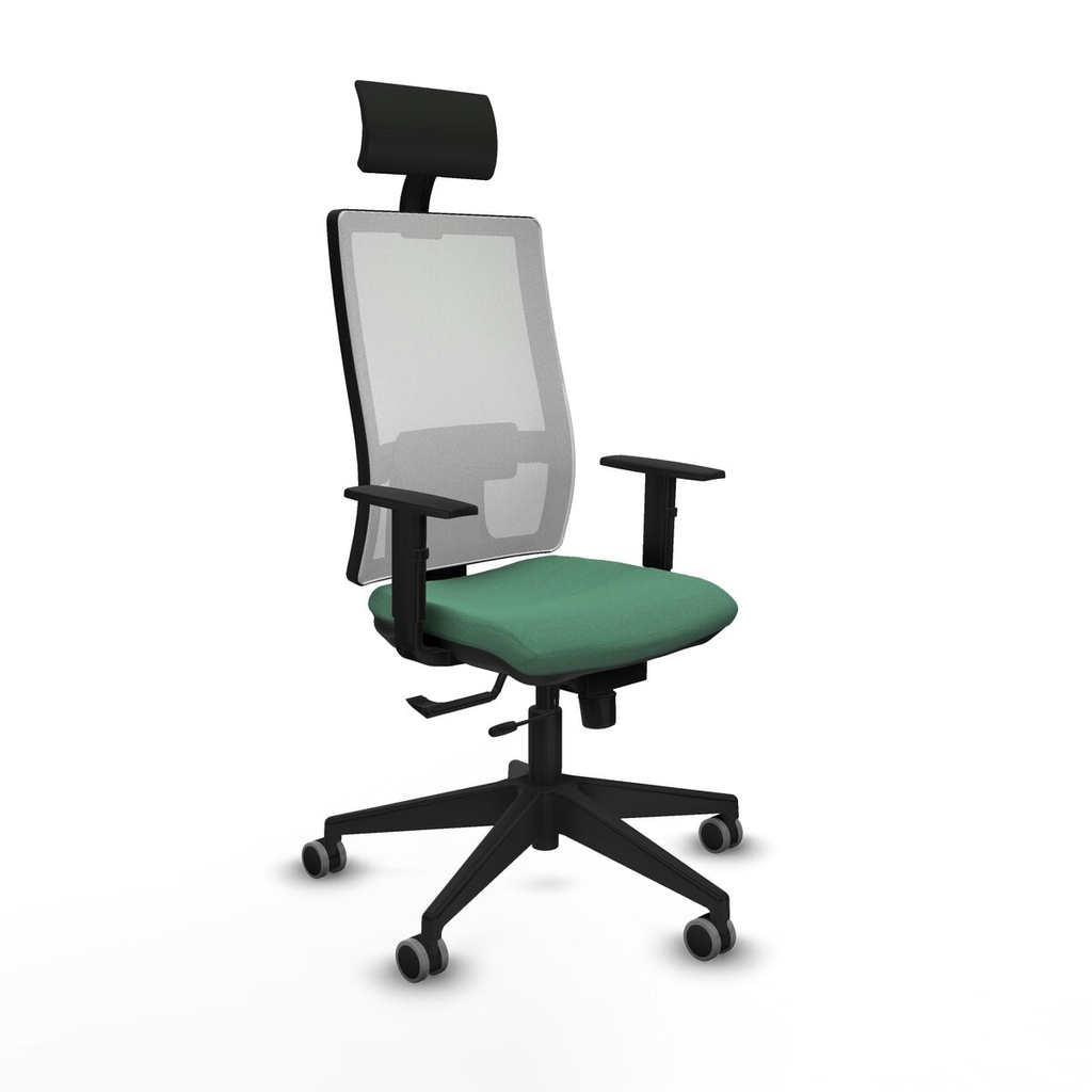 Office Chair with Headrest Piqueras y Crespo 1D066G1 Emerald Green