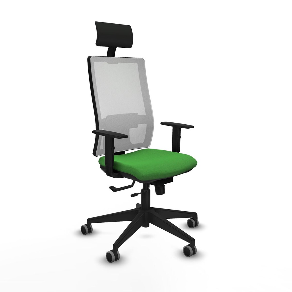 Silla de Oficina con Cabecero Piqueras y Crespo 1D066G1 Verde