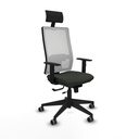Office Chair with Headrest Piqueras y Crespo 1D066G1 Black