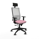 Silla de Oficina con Cabecero Piqueras y Crespo 1D066G1 Rosa
