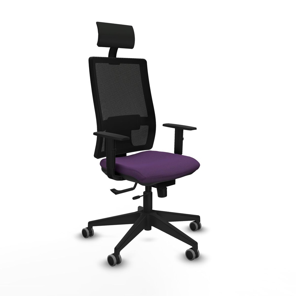 Office Chair with Headrest Piqueras y Crespo 1D066G1 Purple