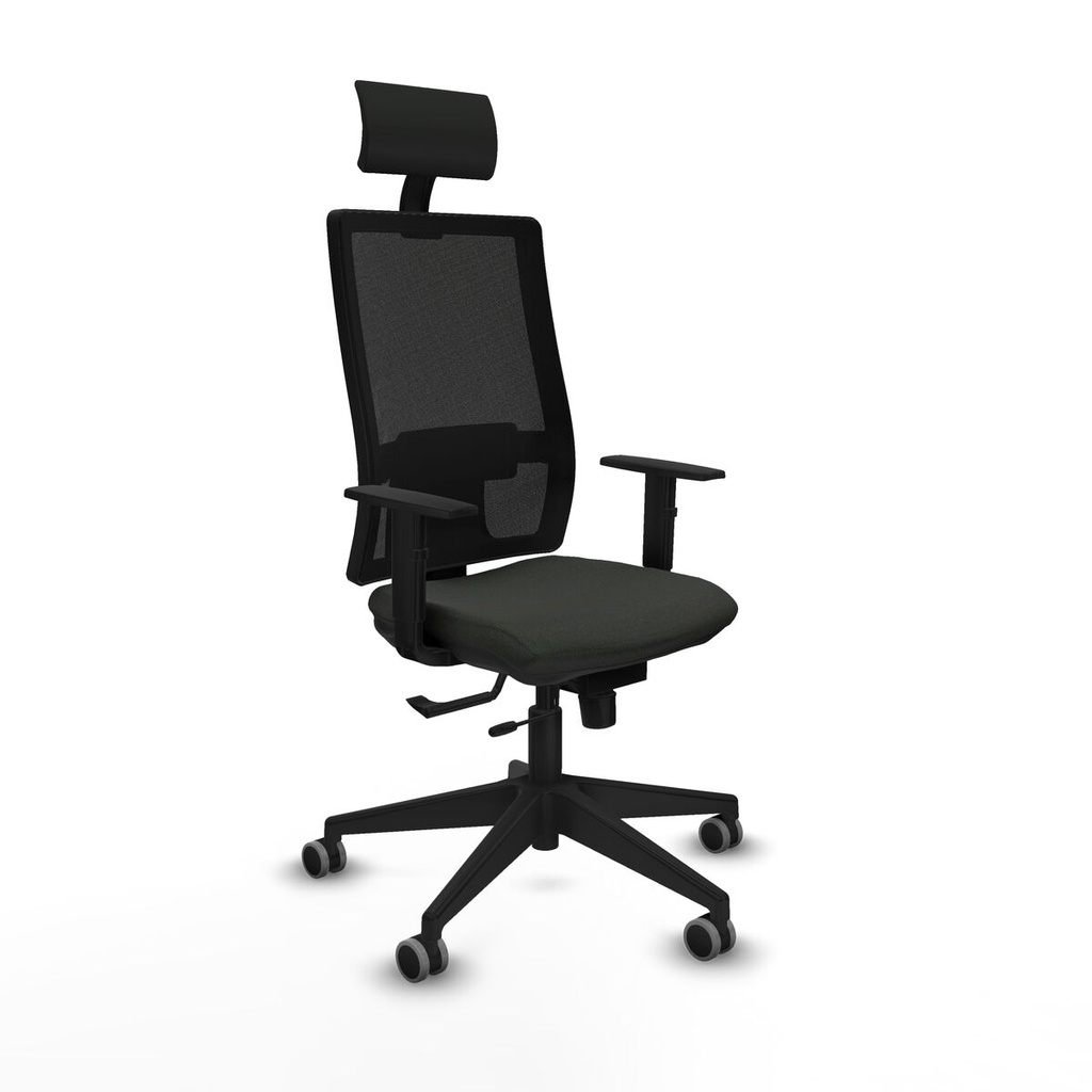 Office Chair with Headrest Piqueras y Crespo 1D066G1 Black