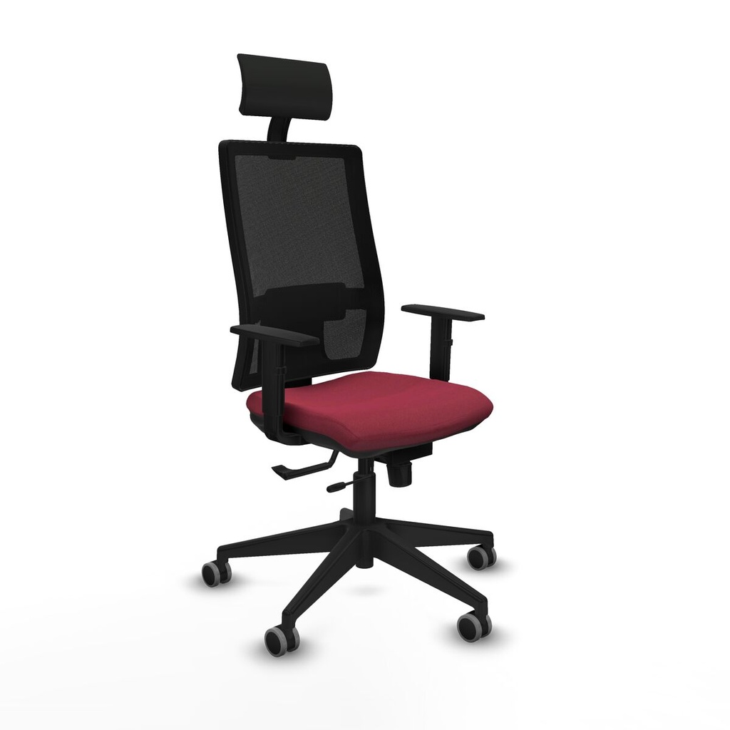 Office Chair with Headrest Piqueras y Crespo 1D066G1 Maroon