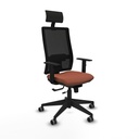 Office Chair with Headrest Piqueras y Crespo 1D066G1 Brown