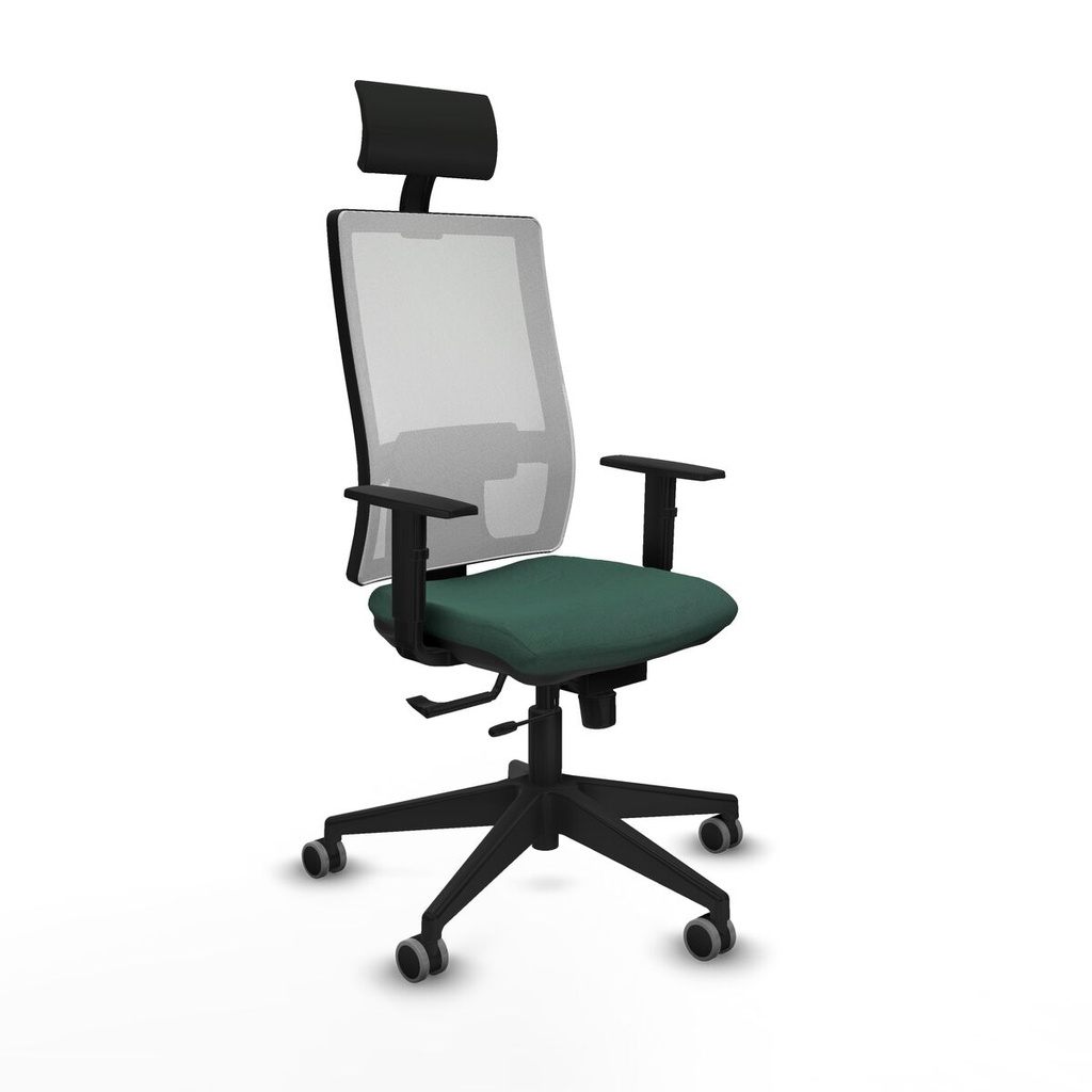 Silla de Oficina con Cabecero Piqueras y Crespo 1D066G1 Verde