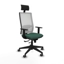 Office Chair with Headrest Piqueras y Crespo 1D066G1 Green